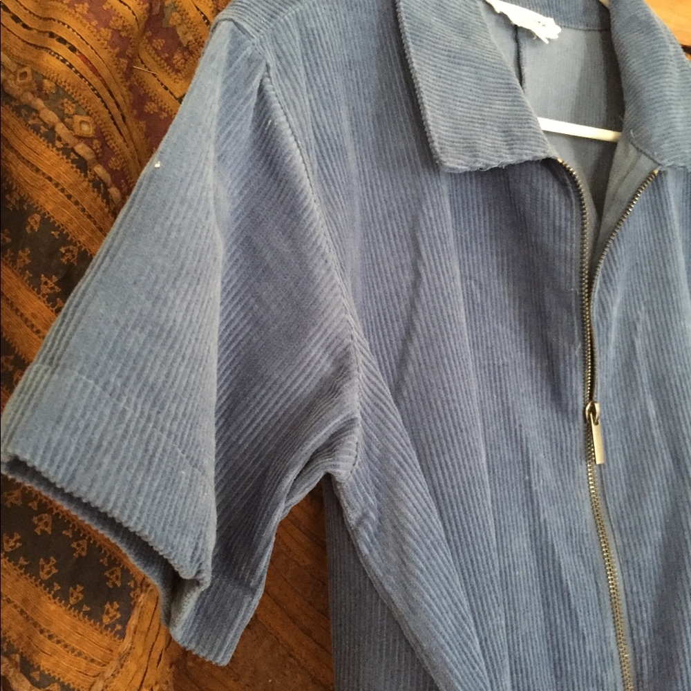 Native Youth Blue Cord Jumpsuit - Picture 4 of 7